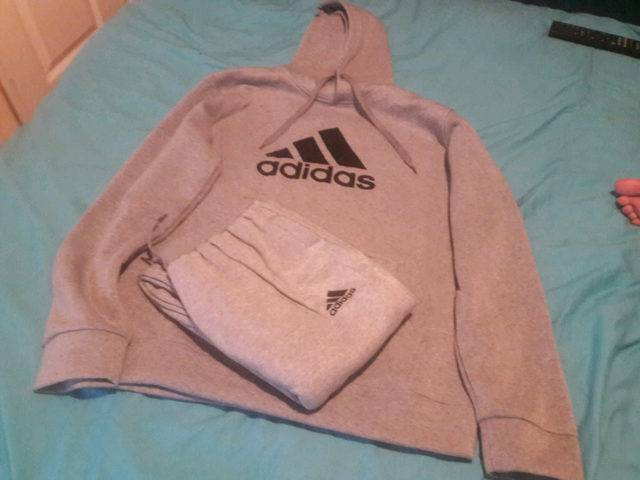 peach adidas tracksuit mens